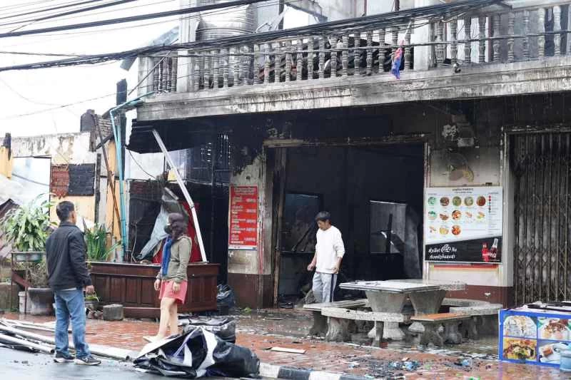 ルアンパバーンで夜間に発生した火災で当局が死傷者の可能性を調査