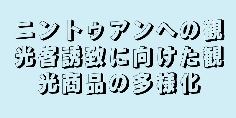 ニントゥアンへの観光客誘致に向けた観光商品の多様化