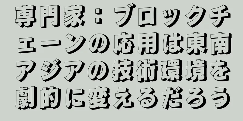専門家：ブロックチェーンの応用は東南アジアの技術環境を劇的に変えるだろう