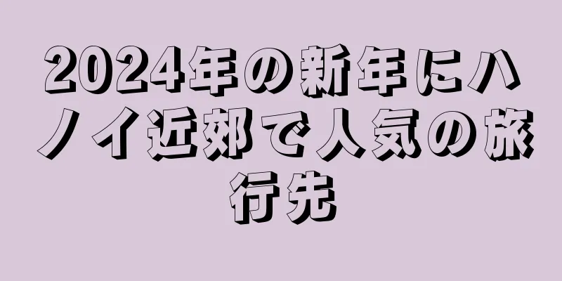 2024年の新年にハノイ近郊で人気の旅行先
