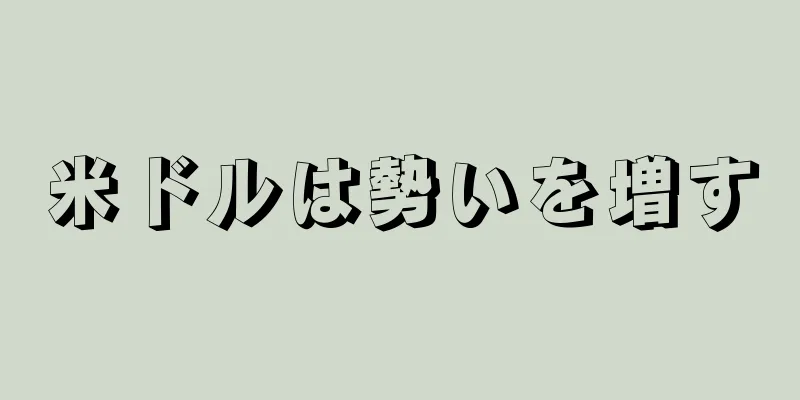 米ドルは勢いを増す