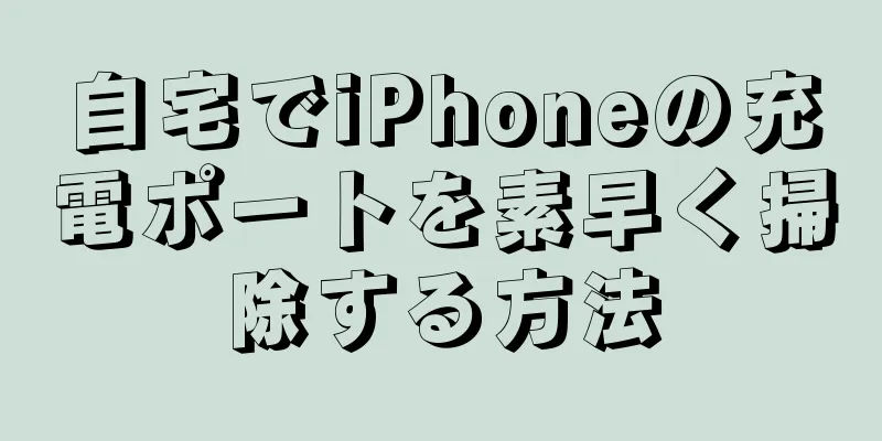 自宅でiPhoneの充電ポートを素早く掃除する方法
