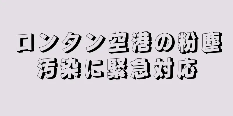 ロンタン空港の粉塵汚染に緊急対応