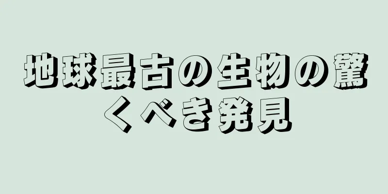 地球最古の生物の驚くべき発見