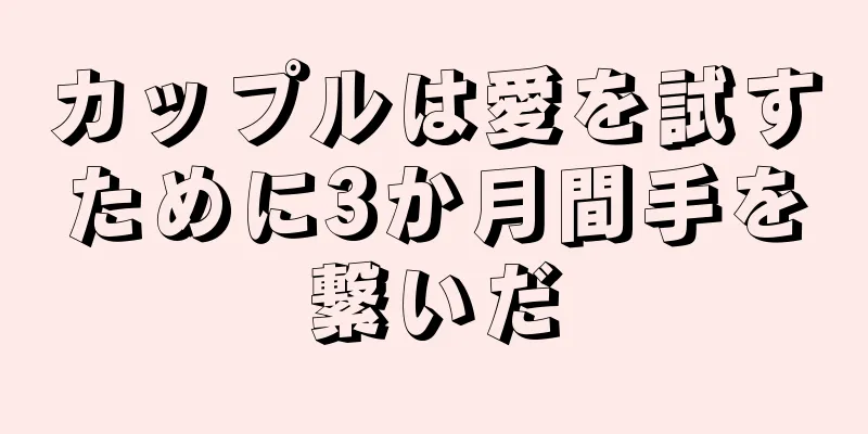 カップルは愛を試すために3か月間手を繋いだ