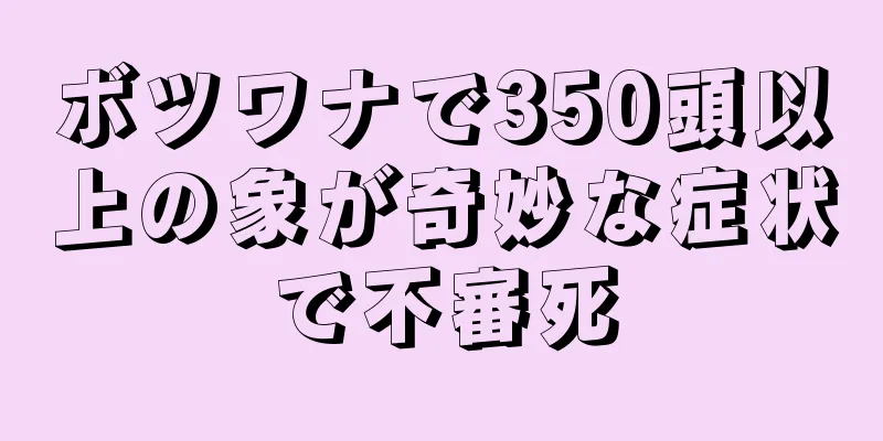 ボツワナで350頭以上の象が奇妙な症状で不審死