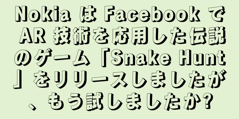 Nokia は Facebook で AR 技術を応用した伝説のゲーム「Snake Hunt」をリリースしましたが、もう試しましたか?